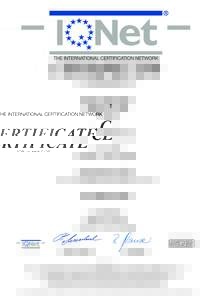 CERTIFICATE IQNet and SQS hereby certify that the organisation  Foser + Hitz AG