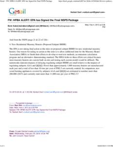 Gmail - FW: HPBA ALERT: EPA has Signed the Final NSPS Package  1 of 4 https://mail.google.com/mail/u/0/?ui=2&ik=cb5404da12&view=pt&sea...
