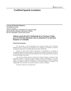 A/HRC/34/3/Add.3 Unofficial Spanish translation Consejo de Derechos Humanos 34.o período de sesiones Tema 2 de la agenda