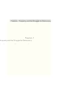 Freedom, Prosperity and the Struggle for Democracy  Ideas on Liberty Freedom, Prosperity and the Struggle for Democracy