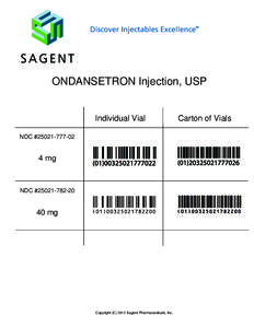 Discover Injectables Excellence  TM ONDANSETRON Injection, USP