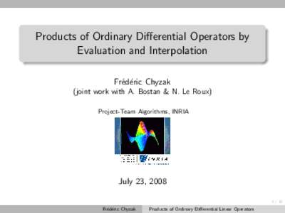 Products of Ordinary Differential Operators by Evaluation and Interpolation