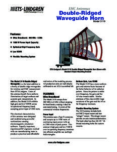Wave mechanics / Technology / Horn antenna / Antenna / Standing wave ratio / ETS-Lindgren / Waveguide / Electronic engineering / Radio electronics / Telecommunications engineering
