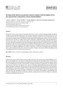 Zootaxa, Revision of the Ranitomeya fantastica species complex with description of two ...