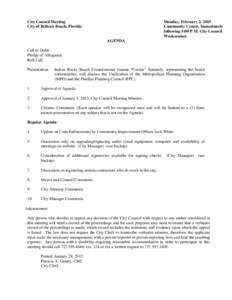 [removed]City Council Agenda