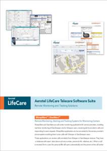 Aerotel  LifeCare Aerotel LifeCare Telecare Software Suite Remote Monitoring and Tracking Solutions