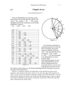 Trigonometriae Britannicae  7-1 Chapter Seven