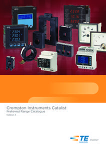 Crompton Instruments Catalist Preferred Range Catalogue Edition 4