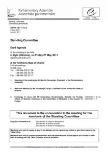 Standing Committee  Commission permanente AS/Per[removed]OJ 2 9 May 2011