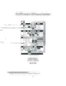 CS:APP2e Guide to Y86 Processor Simulators∗  Write back  Stat