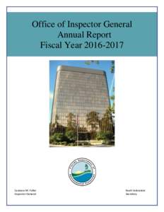 Office of Inspector General Annual Report Fiscal YearCandace M. Fuller Inspector General