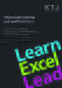 Professional training and qualifications in Anti Money Laundering Governance, Risk and Compliance Financial Crime Prevention