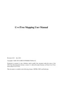 C++/Tree Mapping User Manual