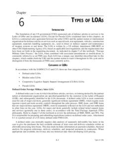 Chapter  6 Types of LOAs Introduction