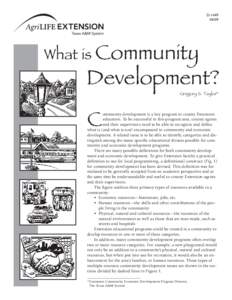 DWhat is Community