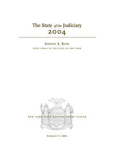 The State  of the Judiciary