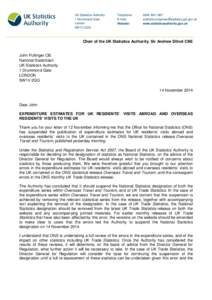 Letter from Sir Andrew Dilnot to John Pullinger[removed]