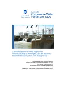 Hydrology / Aquatic ecology / Water management / Aquifers / Murray-Darling Basin Authority / Murray–Darling basin / Water security / Water resources / Water right / Water / Physical geography / Soft matter