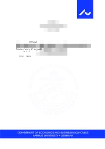 Morten Visby Krægpøth PhD Thesis Empirical Studies in Economics of Education