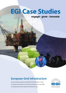 EGI Case Studies engage - grow - innovate European Grid Infrastructure The grid computing resources provided by the EGI federation are used by scientists and researchers across Europe and beyond. The case studies