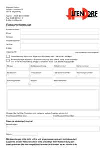 Altendorf GmbH Salbker ChausseeMagdeburg Telefon: +Fax: E-Mail: 