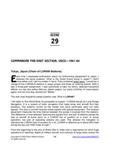 SCENE  29 COMMANDER FAR EAST SECTION, USCG—[removed]Tokyo, Japan (Chain of LORAN Stations)