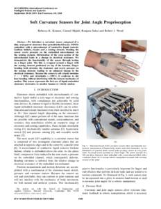 Soft Curvature Sensors for Joint Angle Proprioception