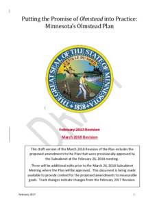 Putting the Promise of Olmstead into Practice: Minnesota’s Olmstead Plan