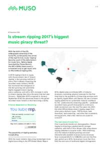 December 2016 Is stream ripping 2017’s biggest music piracy threat?