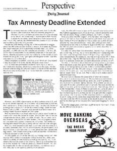 Tax Amnesty Deadline Extended