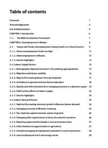 Table of contents Foreword 1  Acknowledgements