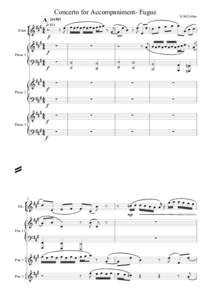 Concerto for Accompaniment- Fugue  N.M.Collins A joyful    q=105