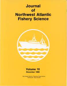 Journal of the Northwest Atlantic Fishery Science