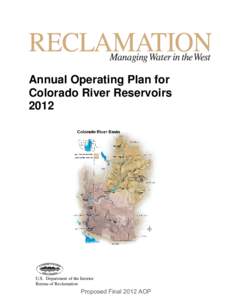 DRAFT Annual Operating Plan for Colorado River Reservoirs 2012