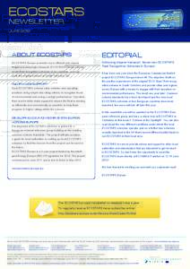 ecostars newsletter JUNE 2012 About ecostars