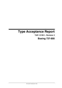 Type Acceptance Report - TAR 1/21B/2 - Revision 3 - Boeing[removed]