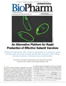 BioPharm I NTE R N ATI O N A L Supplement OctoberThe Science & Business of Biopharmaceuticals