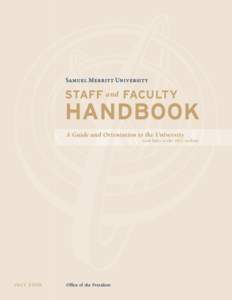 staff and faculty  handbook A Guide and Orientation to the University  with links to the SMU website