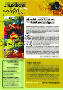 Number 22, June 2015 www.nyeleni.org -  editorial : nutrition  and
