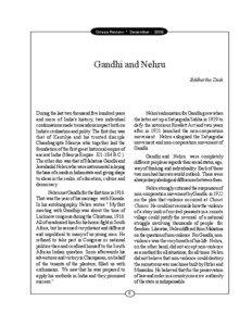 Orissa Review * December[removed]Gandhi and Nehru