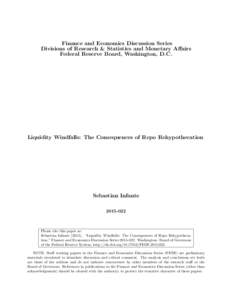 Liquidity Windfalls: The Consequences of Repo Rehypothecation