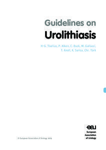 Guidelines on  Urolithiasis