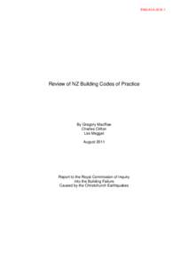 Review of NZ Buildings Standards (Codes)