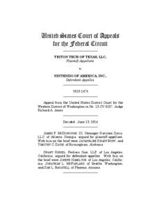 United States Court of Appeals for the Federal Circuit ______________________ TRITON TECH OF TEXAS, LLC, Plaintiff-Appellant,
