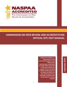 GENERAL INFORMATION ABOUT NASPAA/COPRA ACCREDITATION