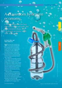 Teaching activities  Chemistry Could hydrogen be the best alternative for fossil fuels? This