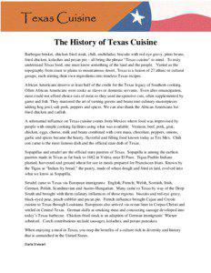 Microsoft Word - History of Texas Cuisine _3_