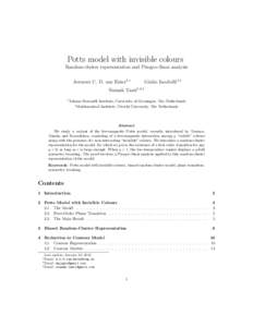 Lattice models / Statistical mechanics / Theoretical physics / Physics / Mechanics / Potts model / Ising model / Heat transfer physics