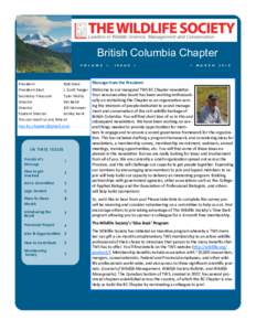 ICONIC PICTURE OF British Columbia here British Columbia Chapter V O L U M E