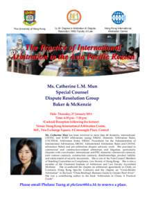 The University of Hong Kong  LL.M. Degree in Arbitration & Dispute Resolution, HKU Faculty of Law  Hong Kong International